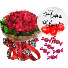Imagem de Buquê 50 Rosas Bubble
