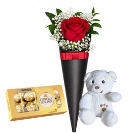 Imagem de Cone de Rosas Red Amor