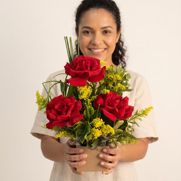 Arranjo Três Rosas 