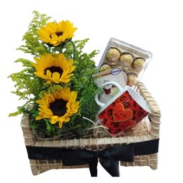 Imagem de Cesta com Girassol