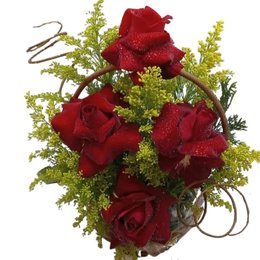 Imagem de Cesta  Rosas Vermelhas