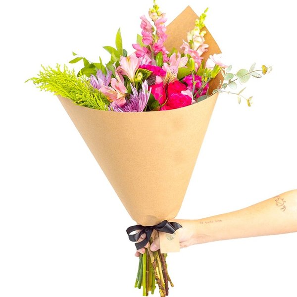 Buquê Mix de Flores Rosa Médio