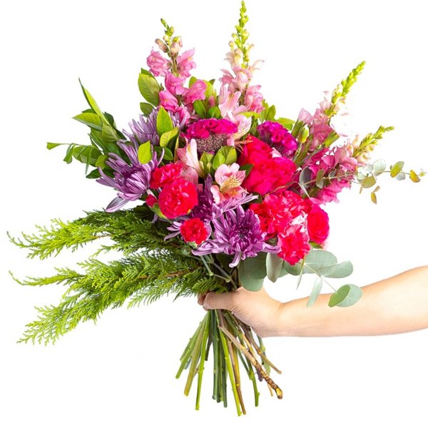 Buquê Mix De Flores Rosa Grande