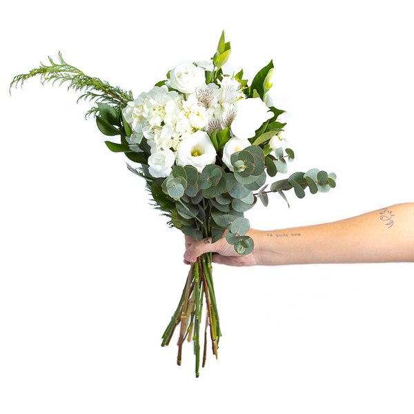 Buquê Mix de Flores Branco Médio