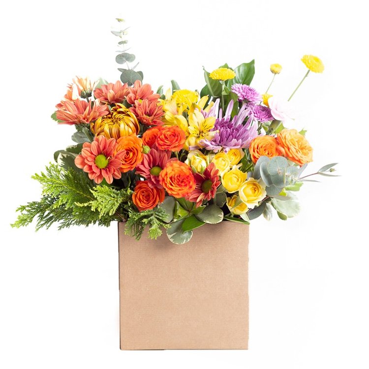 Caixa Mix de Flores Coloridas Grande | Giuliana Flores