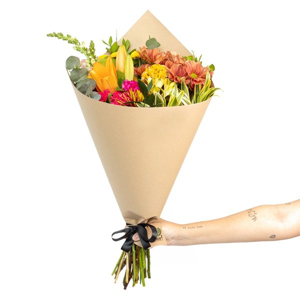 Buquê Mix de Flores Coloridas Gigante