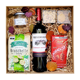 Imagem de Cesta com Vinho Chileno, Antepasto e Chocolate