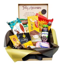 Imagem de Cesta de Café Feliz Aniversário
