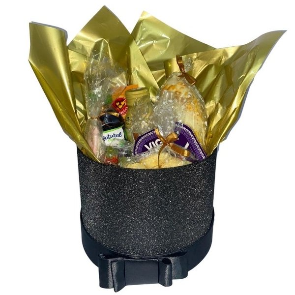 Café da Manhã Box Glitter Preto