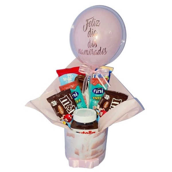 Box de Guloseimas Nutella Rosa