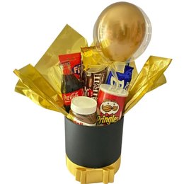 Imagem de Box de Guloseimas Grande Preto com Dourado