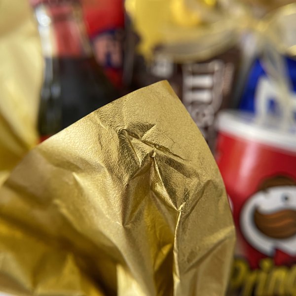 Box de Guloseimas Grande Preto com Dourado
