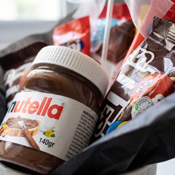 Box Guloseimas Nutella Flork Preto