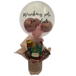 Imagem de Box Guloseimas Nutella Parabéns Rosa