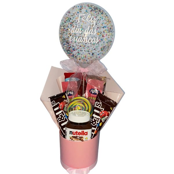 Box de Guloseimas Crianças Rosa