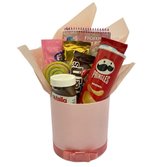 Box de Guloseimas Infantil Rosa Grande