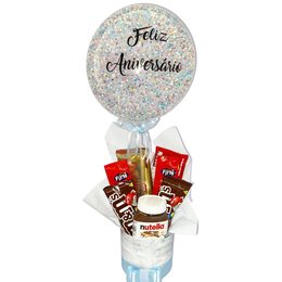 Imagem de Box Guloseimas Parabéns Azul