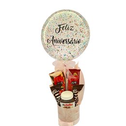 Imagem de Box Guloseimas Parabéns Rosa