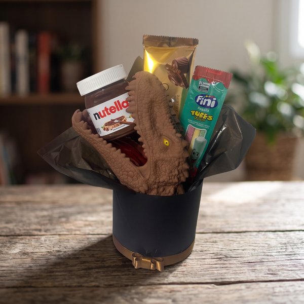 Dino Pocket Marrom - Nutella, Chocolate e Fantoche
