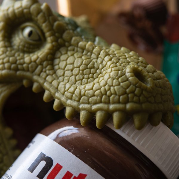 Dino Pocket Verde - Nutella, Chocolate e Fantoche