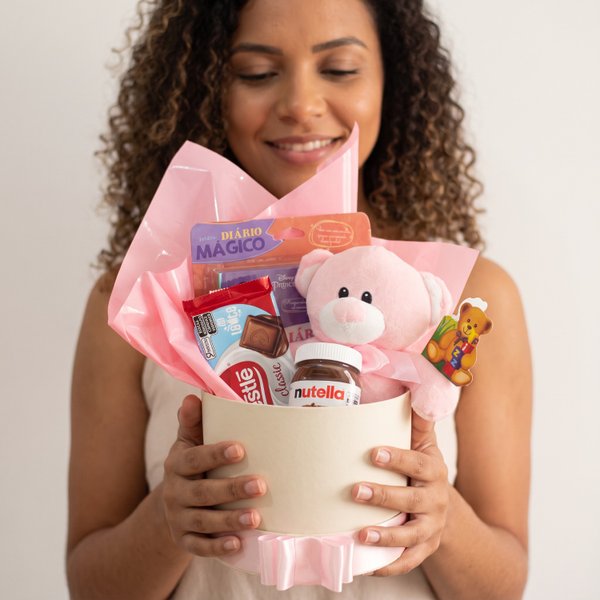 Presente Mágico - Ursinho, Diário, Nutella e Chocolate