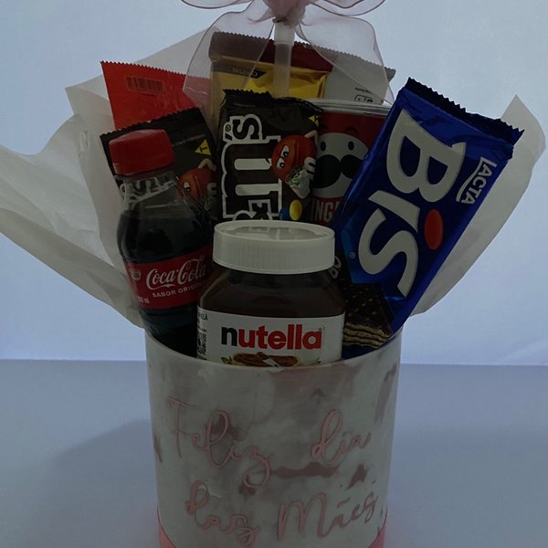 Box de Guloseimas com Balão Grande Super mãe