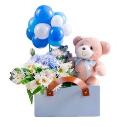 Imagem de Arranjo Azul de Maternidade