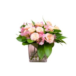 Imagem de Arranjo Luv de Flores Rosa em Vaso