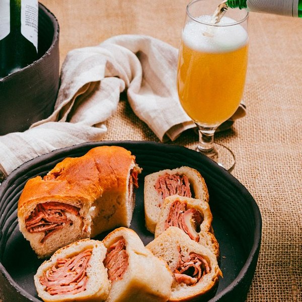 Cesta Artesanal Calabresa e Focaccia