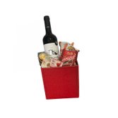 Cesta premium vinho com chocolate Pai