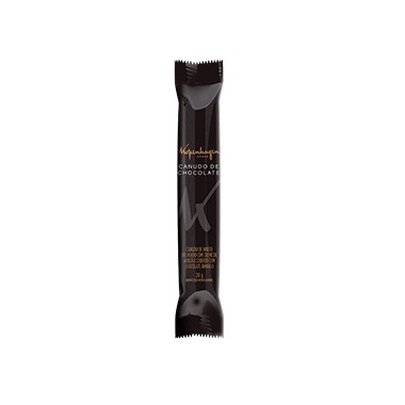 Canudo Recheado e Coberto Chocolate Amargo 20G