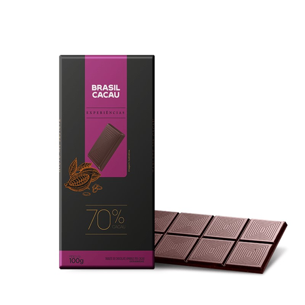Tablete 70% Cacau 100g - Linha Chocolate Dark