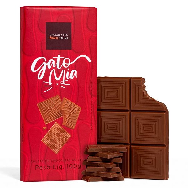 Tablete ao Leite Gato Mia 100g