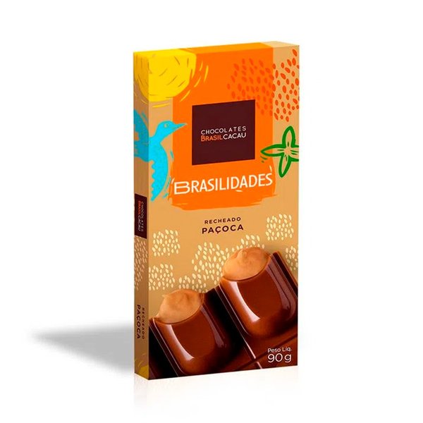 Tablete Recheado Paçoca 90g