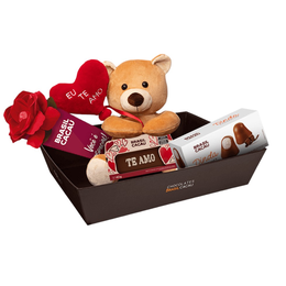 Imagem de Combo Romântico com Pelúcia Urso Balão Coração Te Amo