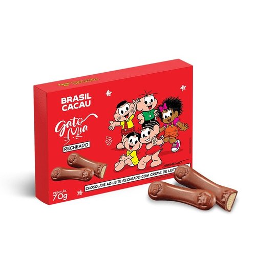 Gato Mia Recheado Duo Turma da Mônica 70g