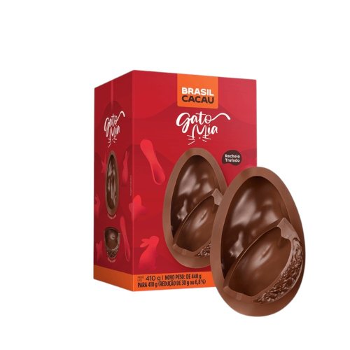 Ovo de Páscoa Recheado Trufado Gato Mia 410g