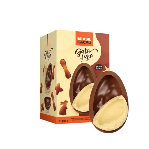 Ovo de Páscoa Recheado Gato Mia Duo 410g