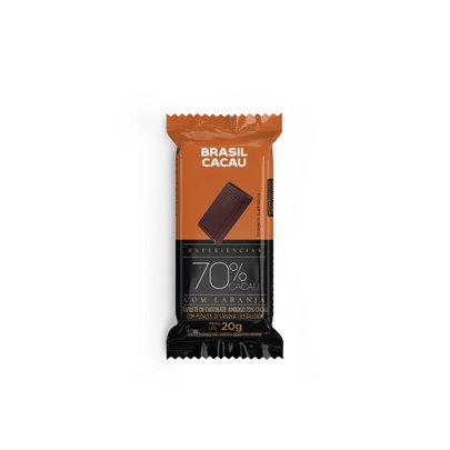 Tablete Experiências 70% Cacau com Laranja 20g