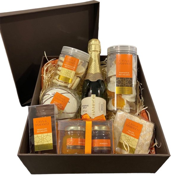 Caixa Baby Chandon com Damasco