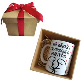 Imagem de Caixa com Caneca Flork Engordando Juntos