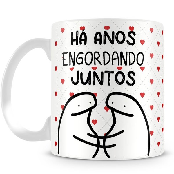 Caixa com Caneca Flork Engordando Juntos