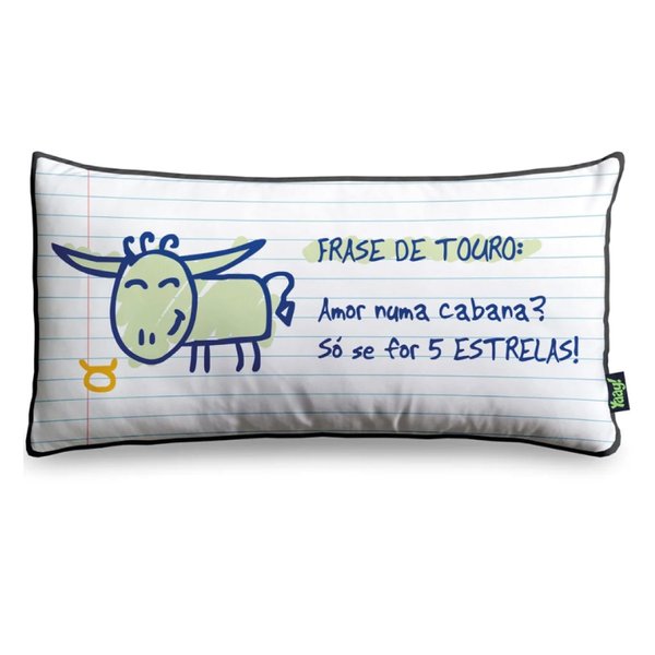 Almofada Frase do Signo de Touro