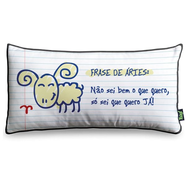 Almofada Frase do Signo de Áries