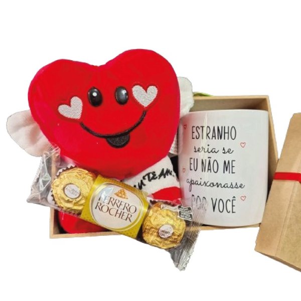 Kit Apaixonado com Caneca, Pelúcia e Ferrero