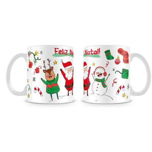 Caneca Feliz Natal Desenho