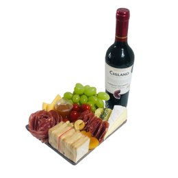 Imagem de Tábua Queijos e Frios com Vinho 
