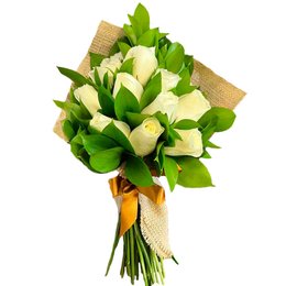 Imagem de Buquê Aconchego de Rosas Brancas 