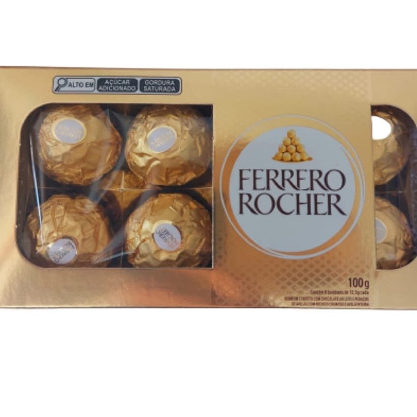 caixa de ferrero com 8 unidades | Giuliana Flores