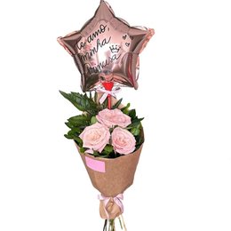 Imagem de Mini Buquê Carla com Balão